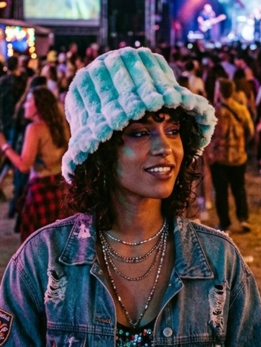 ✨️Plush Bucket Hat in Light Aqua - Women's Fashion Accessory✨️